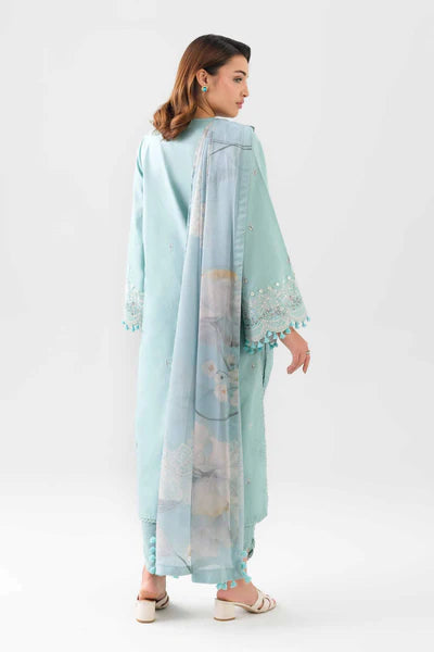 Original Nishat 3 Piece Unstitched - Digital Printed Embroidered Suit - 42601078
