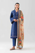 Original Nishat 3 Piece Unstitched - Digital Printed Embroidered Suit - 42601080