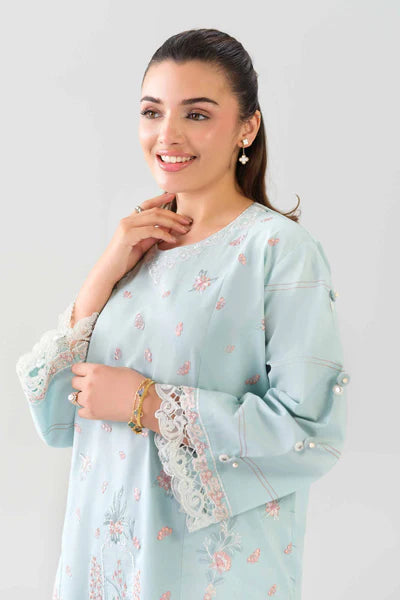 Original Nishat 2 Piece Unstitched - Digital Printed Embroidered Suit - 42601087