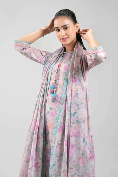 Original Nishat 3 Piece - Digital Printed Embroidered Suit - 42601192
