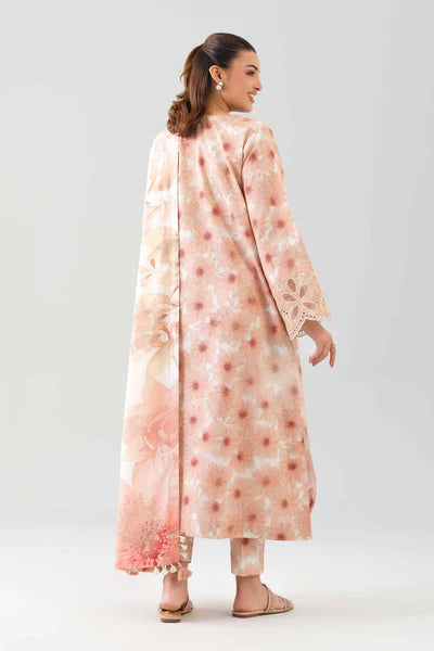 Original Nishat 3 Piece Unstitched Suit – Light Peach & Peach | 42601203