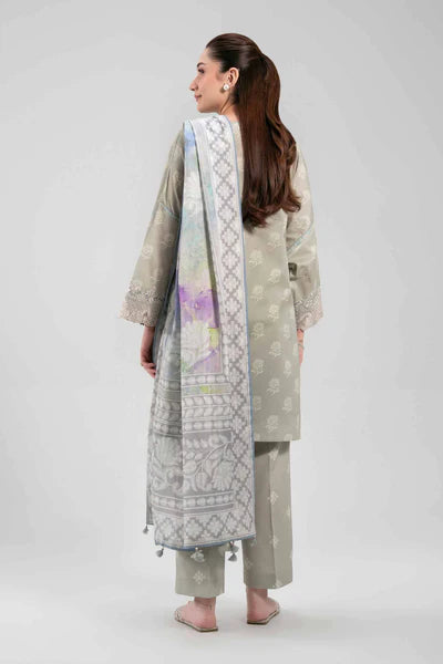 Original Nishat 3 Piece Unstitched Suit – Pale Olive 42601204  | Buy Online Pakistan