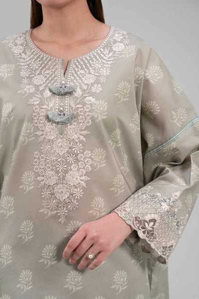 Original Nishat 3 Piece Unstitched Suit – Pale Olive 42601204  | Buy Online Pakistan