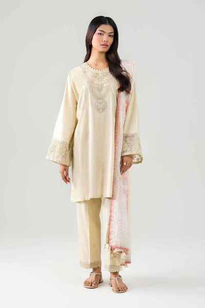 Original Nishat 3 Piece Unstitched Suit – Pastel Yellow 42601205  | Buy Online Pakistan