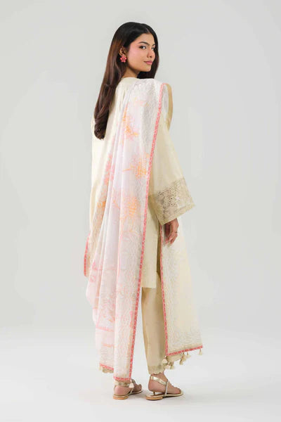 Original Nishat 3 Piece Unstitched Suit – Pastel Yellow 42601205  | Buy Online Pakistan