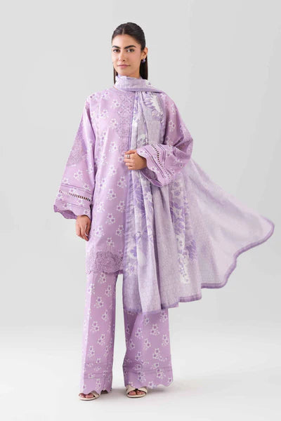 Original Nishat 3 Piece Unstitched Suit – Lilac Pink | 42601207