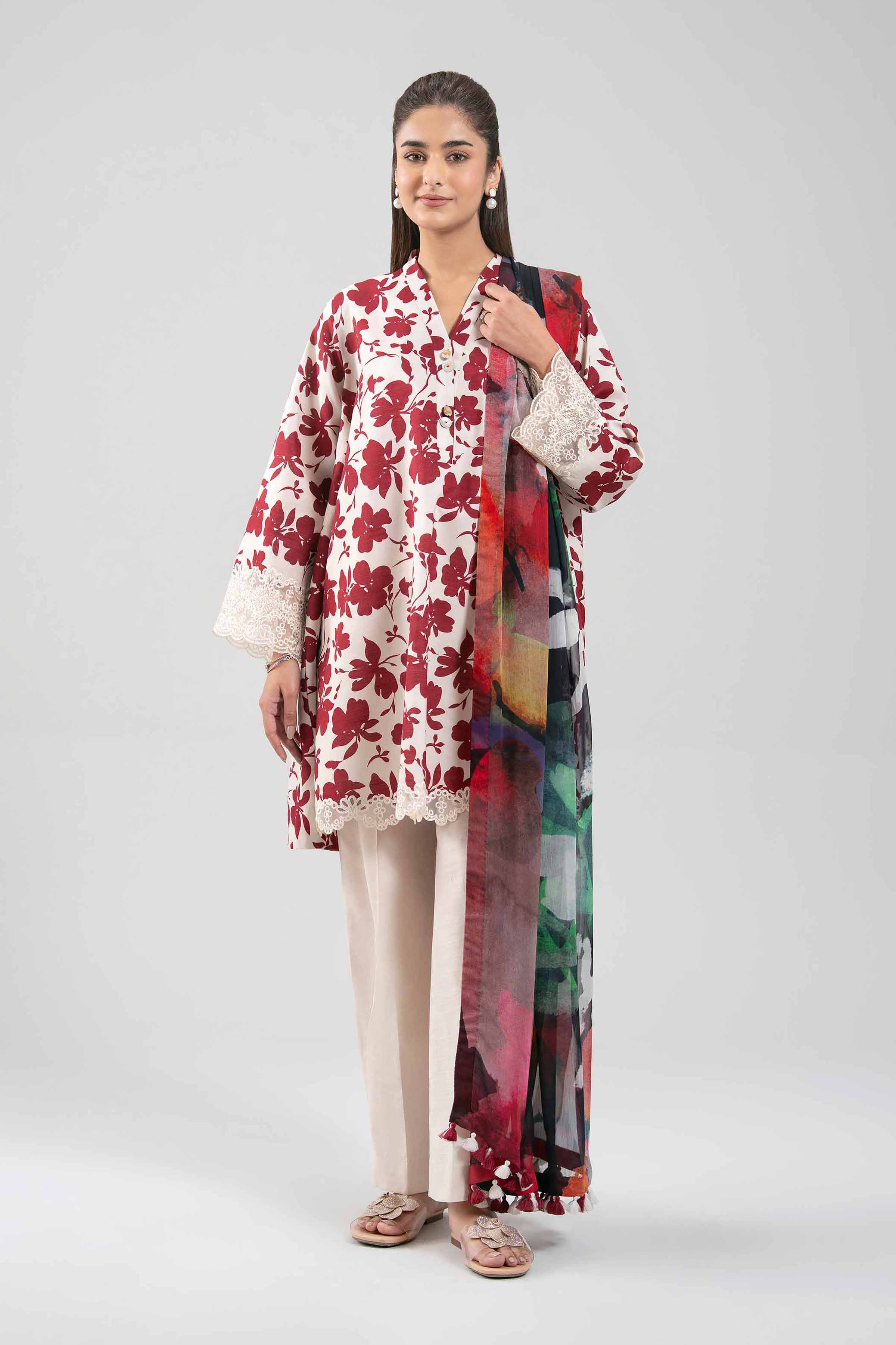 Original Nishat 3 Piece - Digital Printed Embroidered Suit - 42601219 | Buy Online in Pakistan