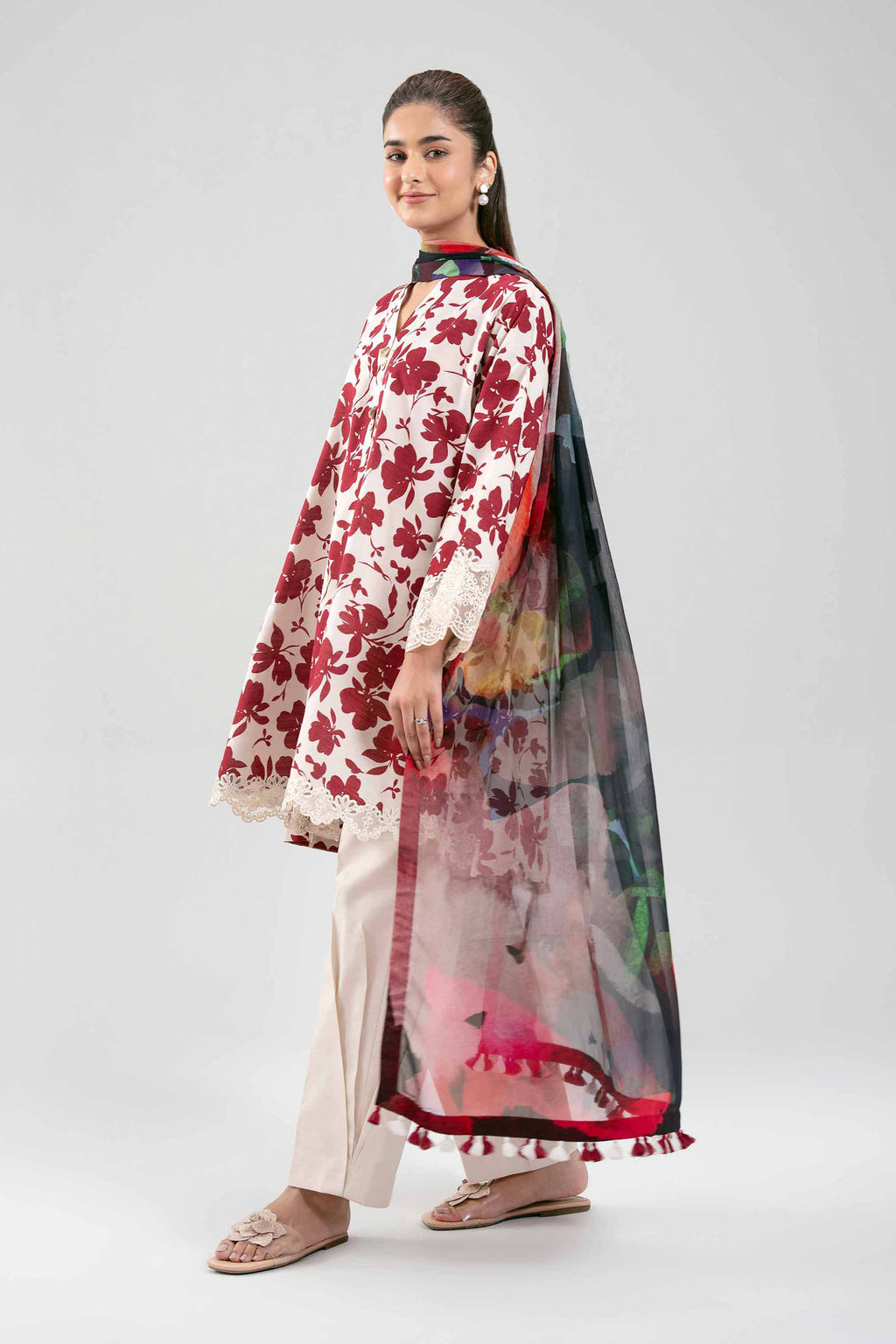 Original Nishat 3 Piece - Digital Printed Embroidered Suit - 42601219 | Buy Online in Pakistan