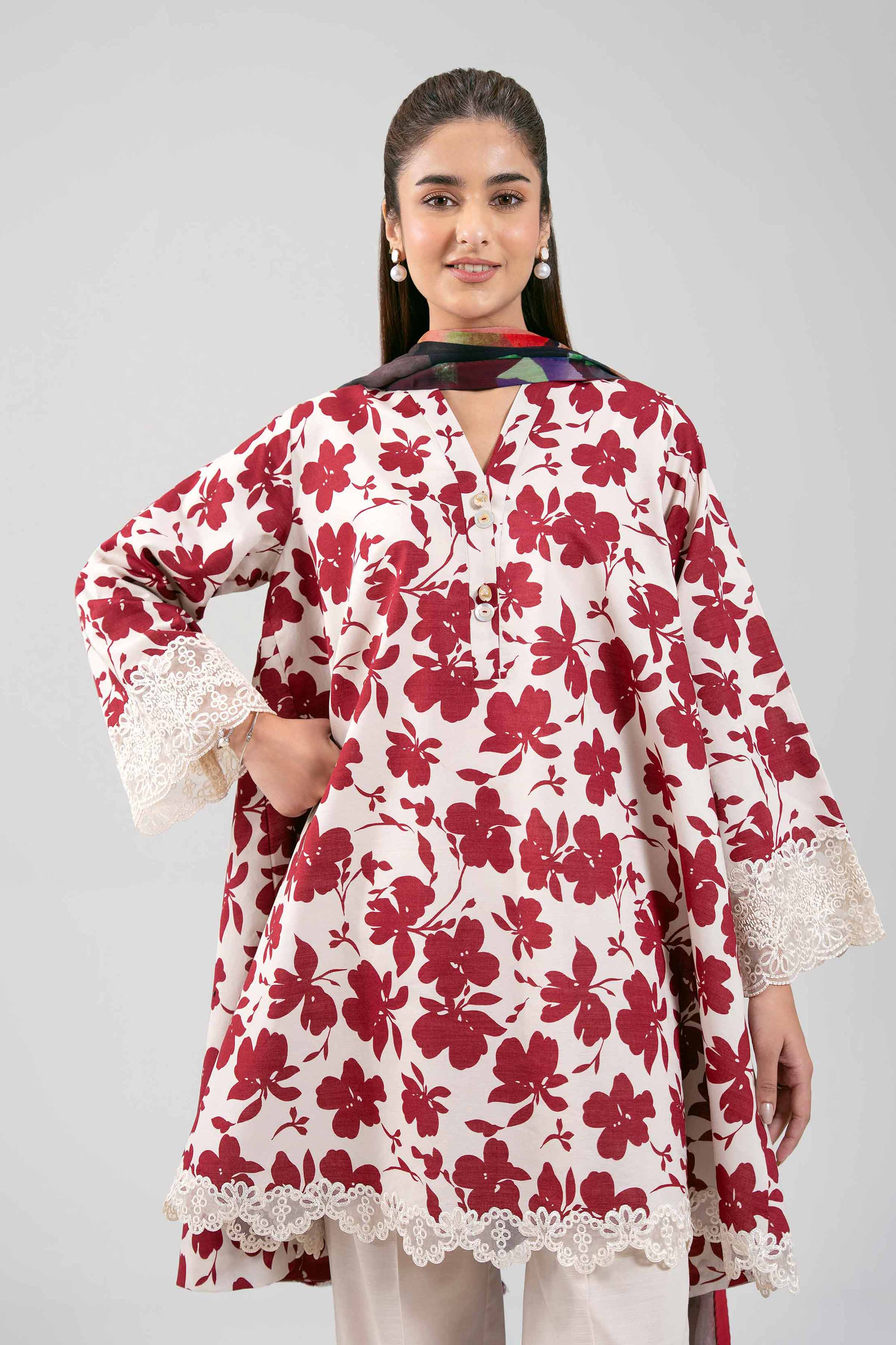 Original Nishat 3 Piece - Digital Printed Embroidered Suit - 42601219 | Buy Online in Pakistan