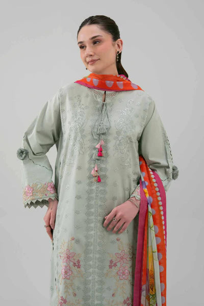 Original Nishat 3 Piece Unstitched - Digital Printed Embroidered Suit - 42601221