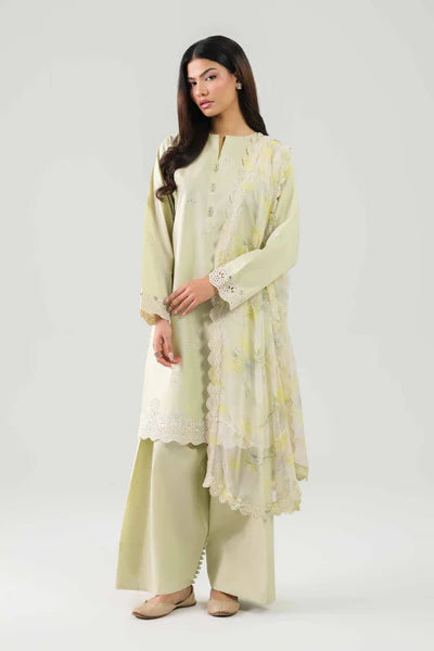 Original Nishat3 Piece Unstitched Suit – Dull Beige | 42601231