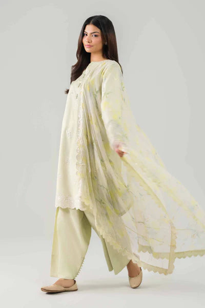 Original Nishat3 Piece Unstitched Suit – Dull Beige | 42601231