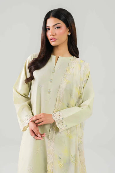 Original Nishat3 Piece Unstitched Suit – Dull Beige | 42601231