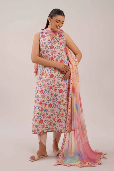 Original Nishat 3 Piece Unstitched - Digital Printed Suit - 42601249