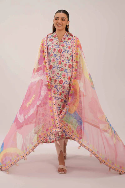 Original Nishat 3 Piece Unstitched - Digital Printed Suit - 42601249