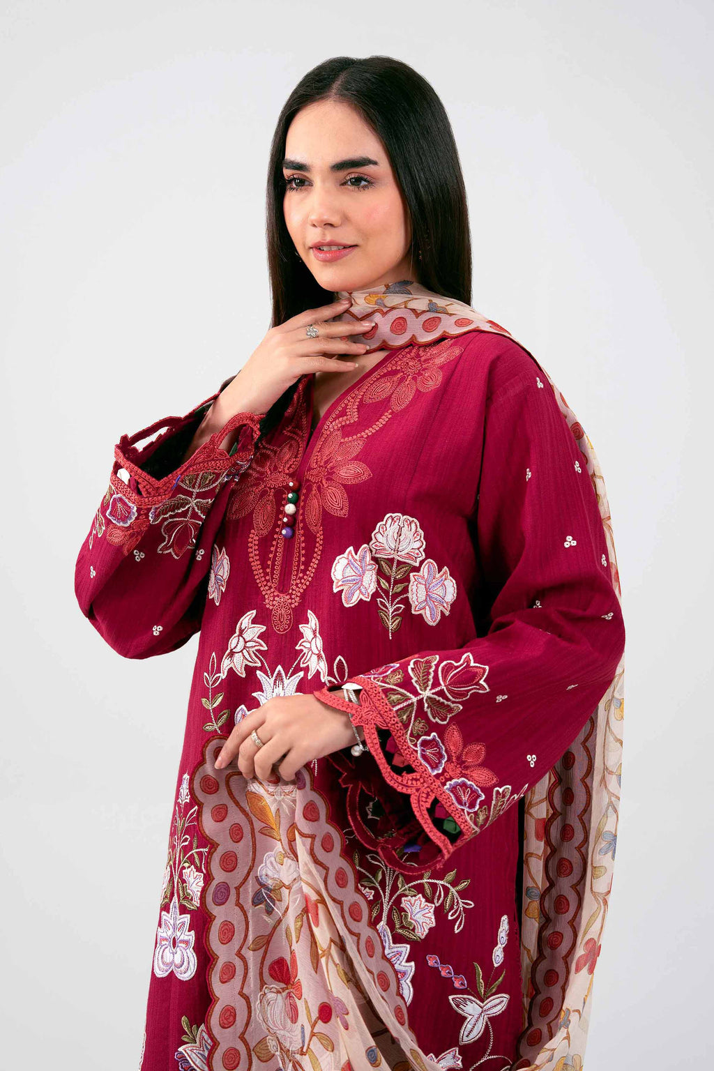 Original Nishat 3 Piece - Digital Printed Embroidered Suit - 42601313 | Buy Online in Pakistan