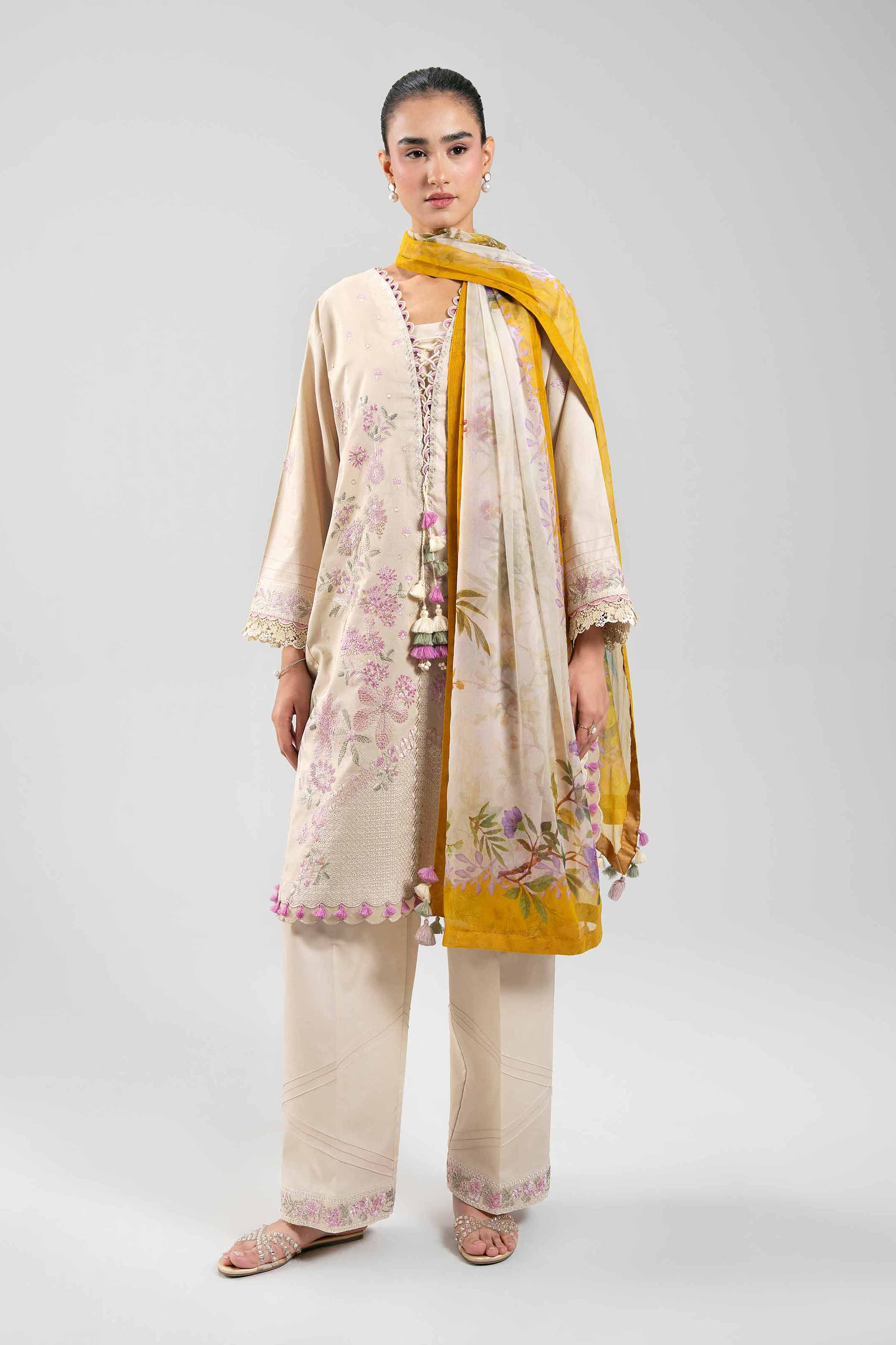 Original Nishat 3 Piece - Digital Printed Embroidered Suit - 42601340 | Buy Online Pakistan