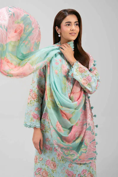 Original Nishat 3 Piece Unstitched Suit – Light Aqua 42601370  | Buy Online Pakistan