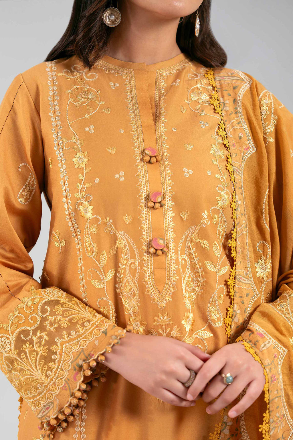 Original Nishat 3 Piece - Digital Printed Embroidered Suit - 42601399 | Buy Online in Pakistan
