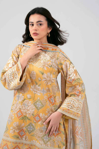 Original Nishat 3 Piece Unstitched - Digital Printed Embroidered Suit - 42601456
