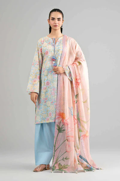 Original Nishat 3 Piece Unstitched - Digital Printed Suit - 42601493
