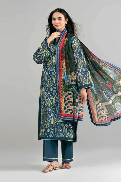 Original Nishat 3 Piece Unstitched - Digital Printed Suit - 42601495