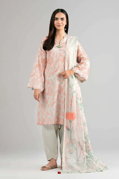 Original Nishat 3 Piece Unstitched - Digital Printed Suit - 42601496