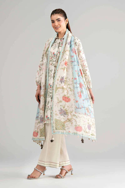 Original Nishat 3 Piece Unstitched - Digital Printed Suit - 42601502