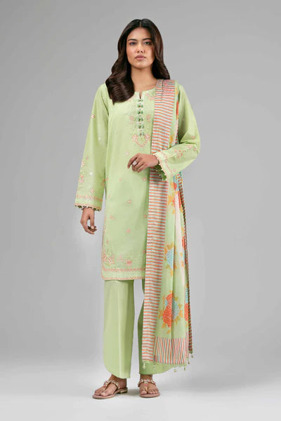 Original Nishat 3 Piece Unstitched - Digital Printed Embroidered Suit - 42601530