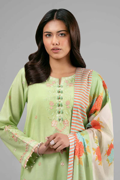 Original Nishat 3 Piece Unstitched - Digital Printed Embroidered Suit - 42601530