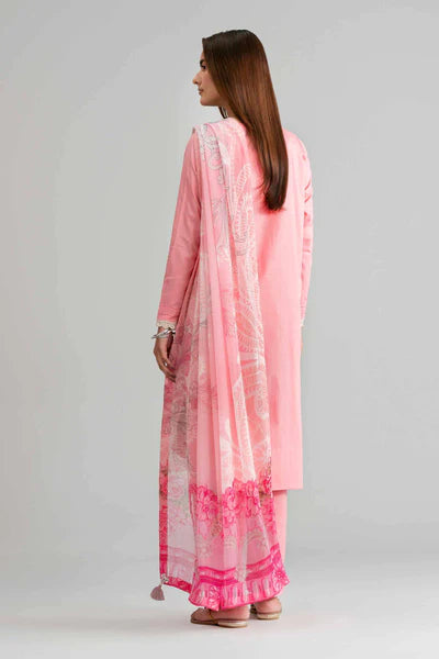 Original Nishat 3 Piece Unstitched - Digital Printed Embroidered Suit - 42601551