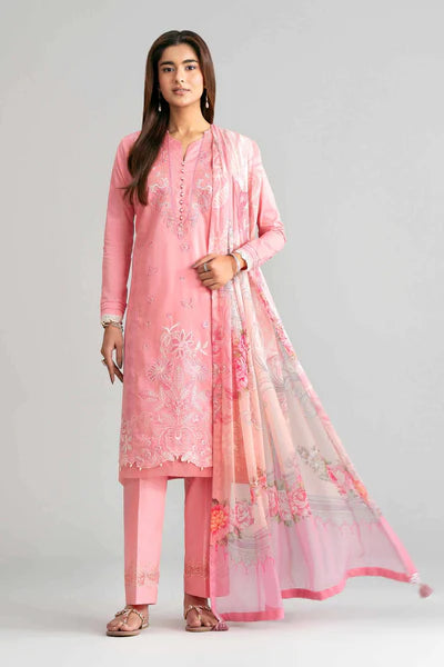 Original Nishat 3 Piece Unstitched - Digital Printed Embroidered Suit - 42601551