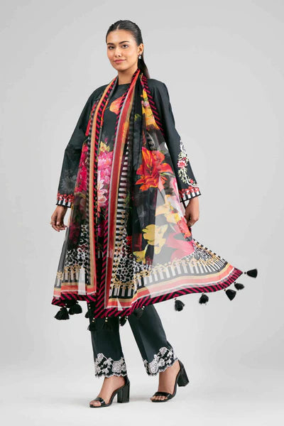 Original Nishat 3 Piece Unstitched - Digital Printed Embroidered Suit - 42601555