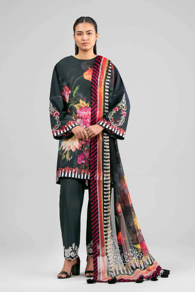 Original Nishat 3 Piece Unstitched - Digital Printed Embroidered Suit - 42601555