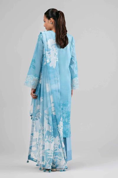 Original Nishat 3 Piece Unstitched - Digital Printed Embroidered Suit - 42601559