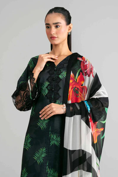 Original Nishat 3 Piece Unstitched - Digital Printed Embroidered Suit - 42601570