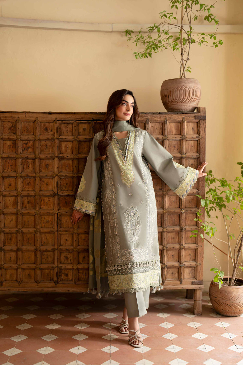 Original Nishat 3 Piece - Embroidered Suit - 42601685 | Buy Online in Pakistan