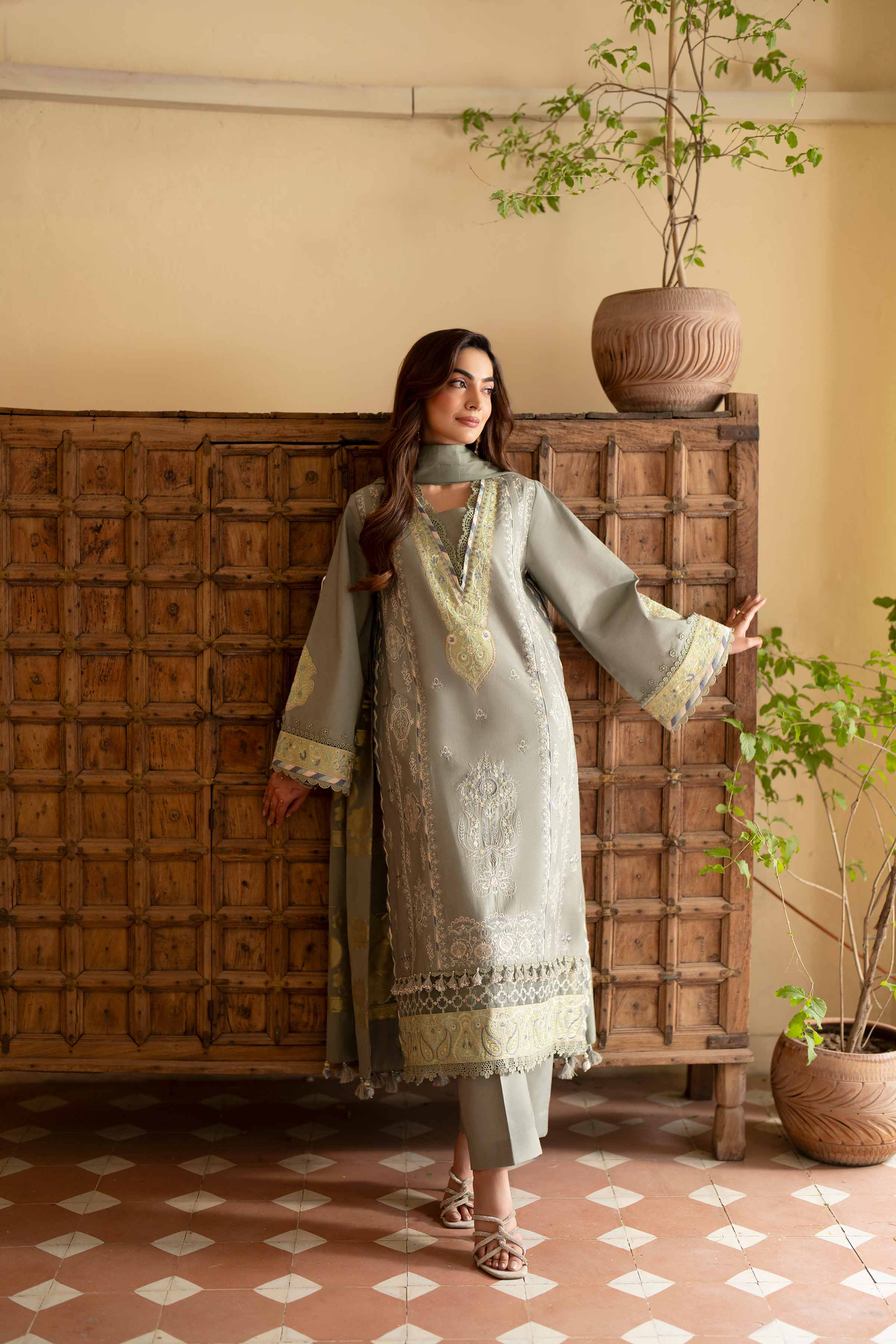 Original Nishat 3 Piece - Embroidered Suit - 42601685 | Buy Online in Pakistan