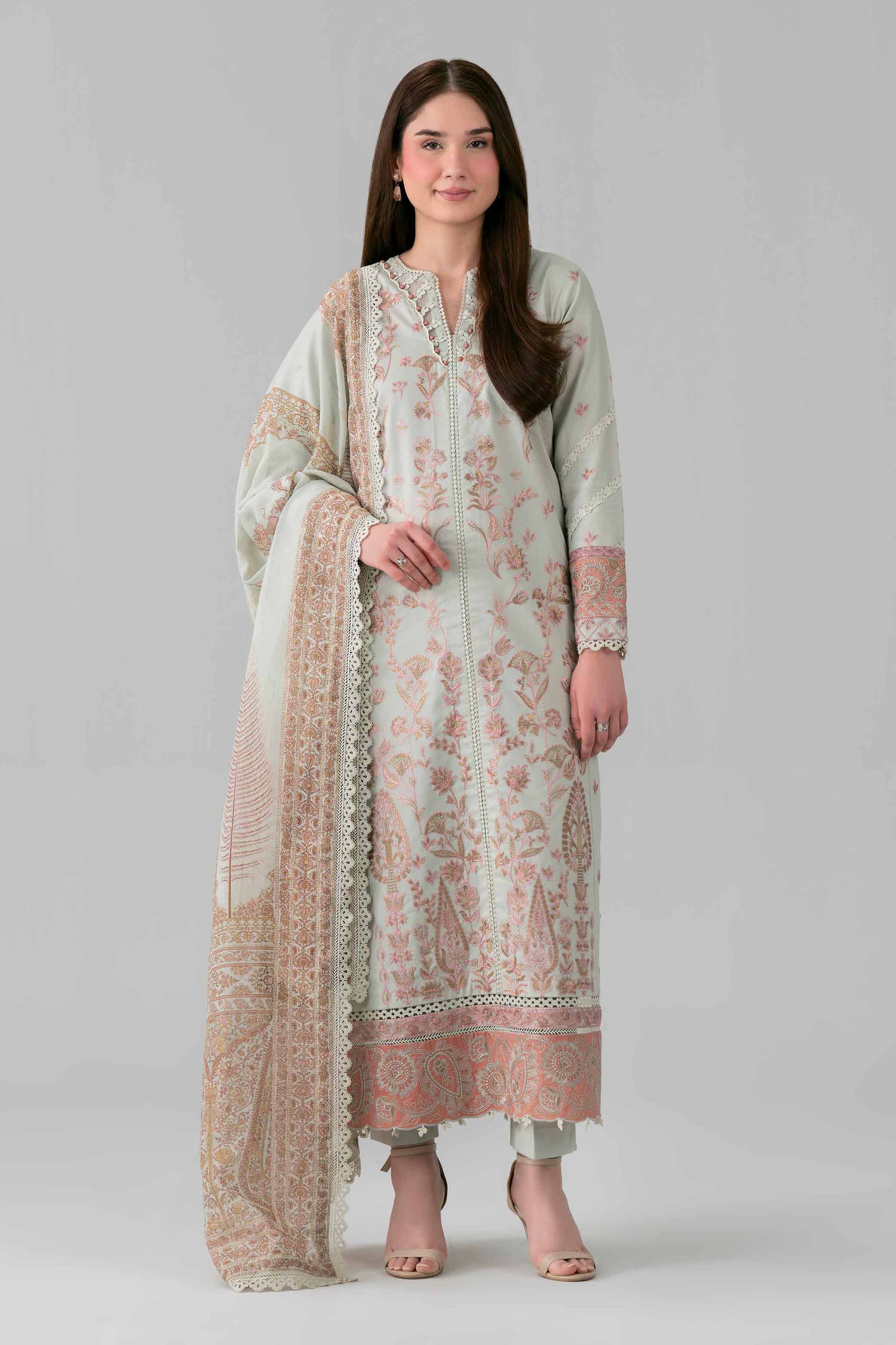 Original Nishat 3 Piece - Digital Printed Embroidered Suit - 42601691 | Buy Online in Pakistan