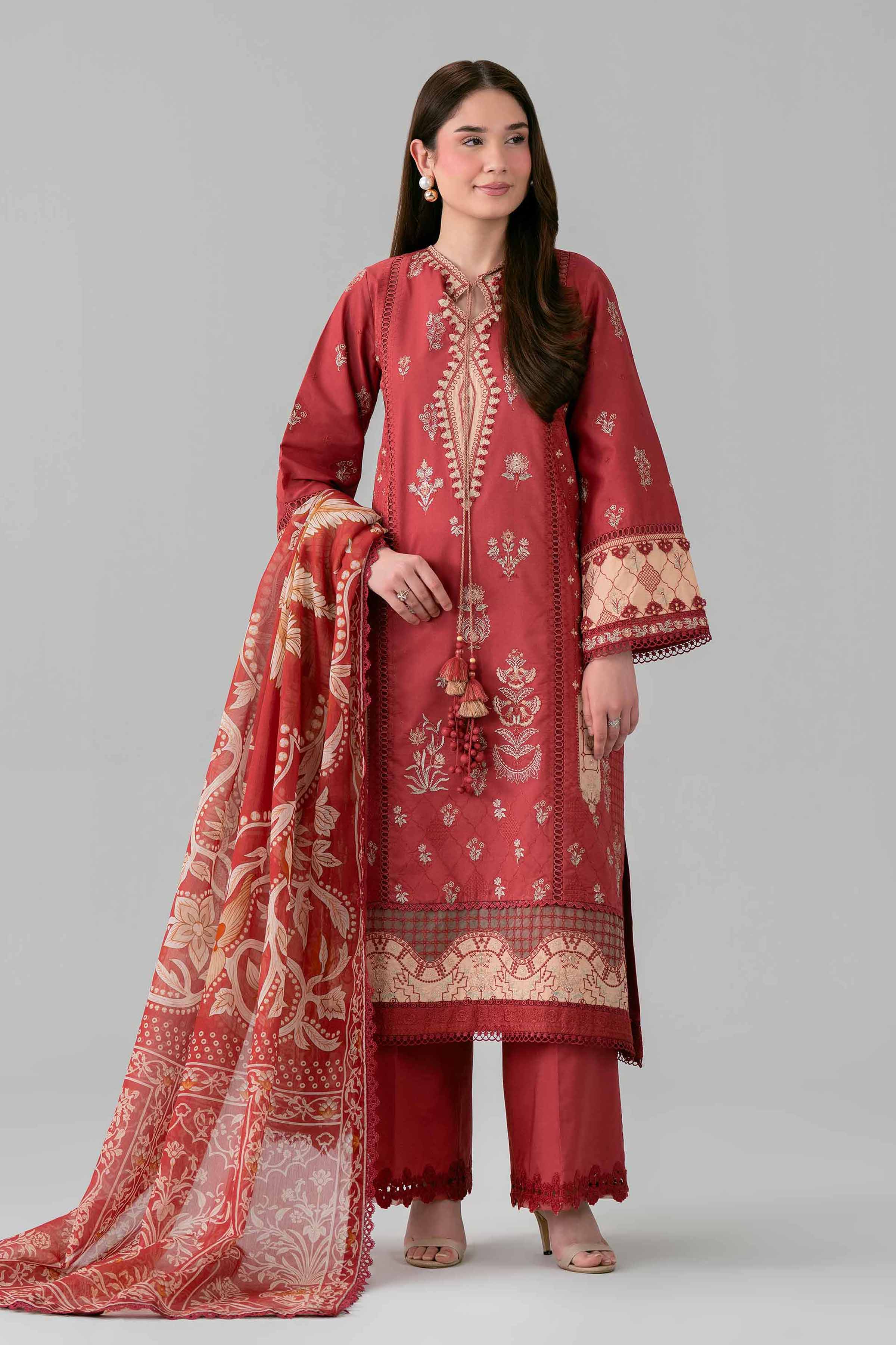 Original Nishat 3 Piece - Digital Printed Embroidered Suit - 42601693 | Buy Online in Pakistan