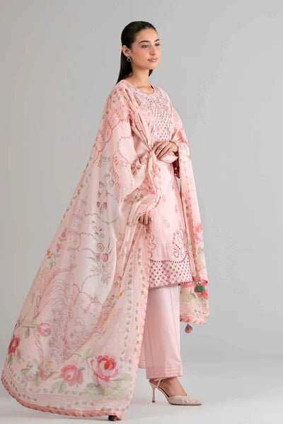Original Nishat 3 Piece Unstitched - Digital Printed Embroidered Suit - 42601704