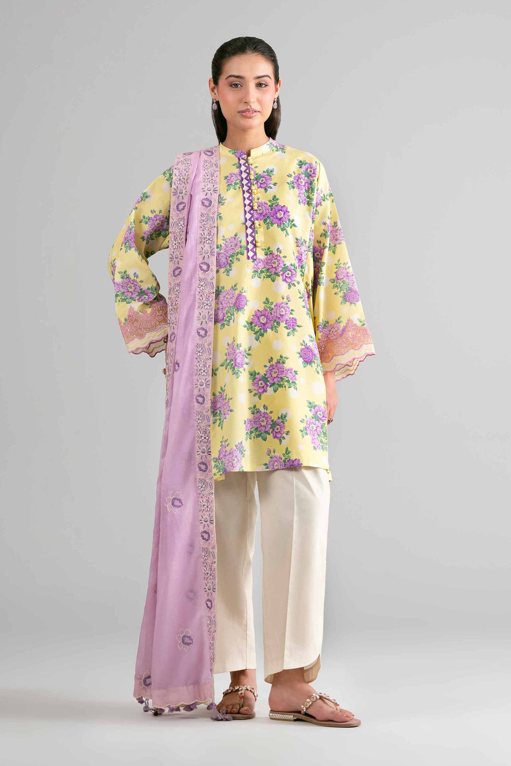 Original Nishat 3 Piece - Printed Embroidered Suit - 42601720 | Buy Online in Pakistan
