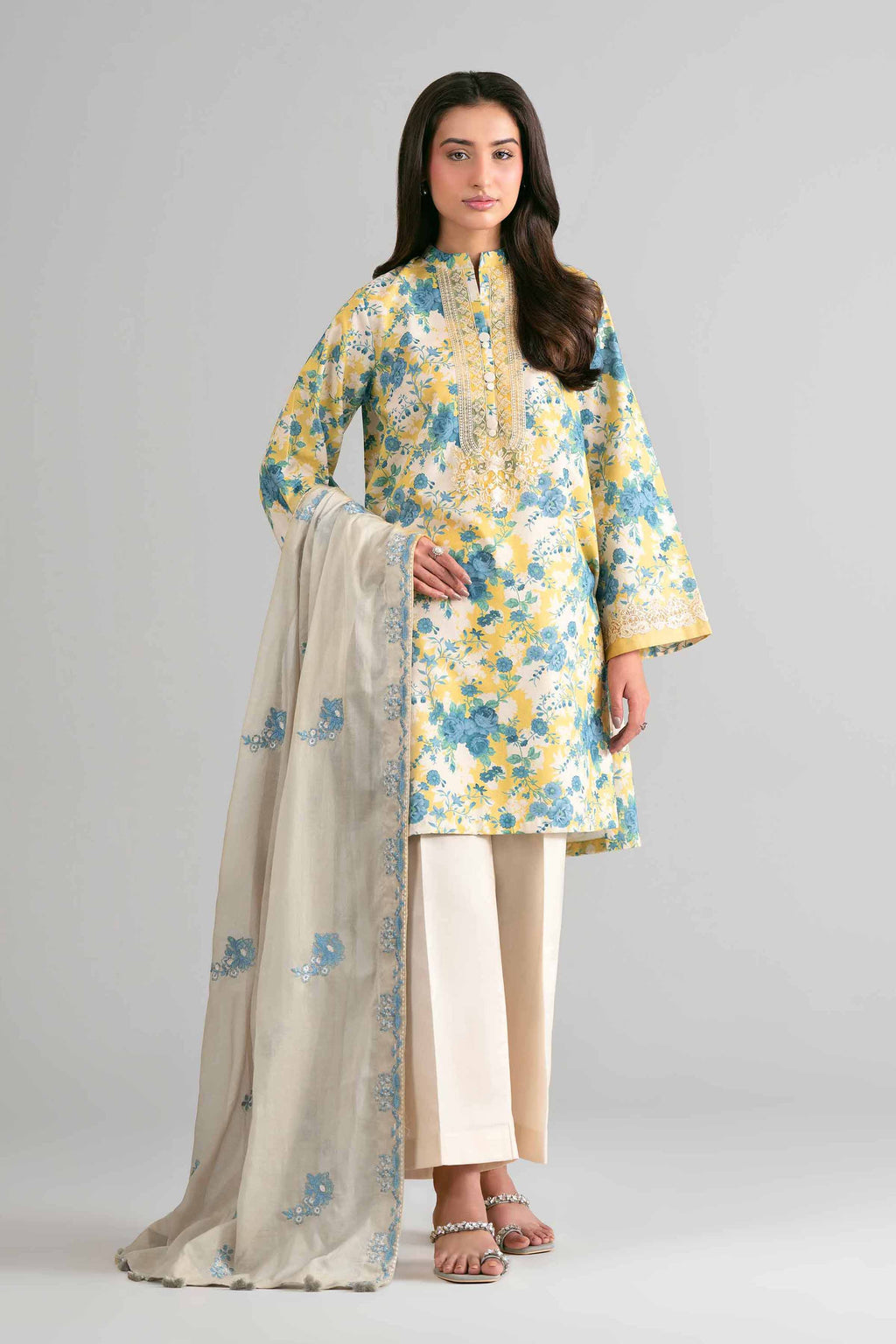 Original Nishat 3 Piece - Printed Embroidered Suit - 42601723 | Buy Online in Pakistan