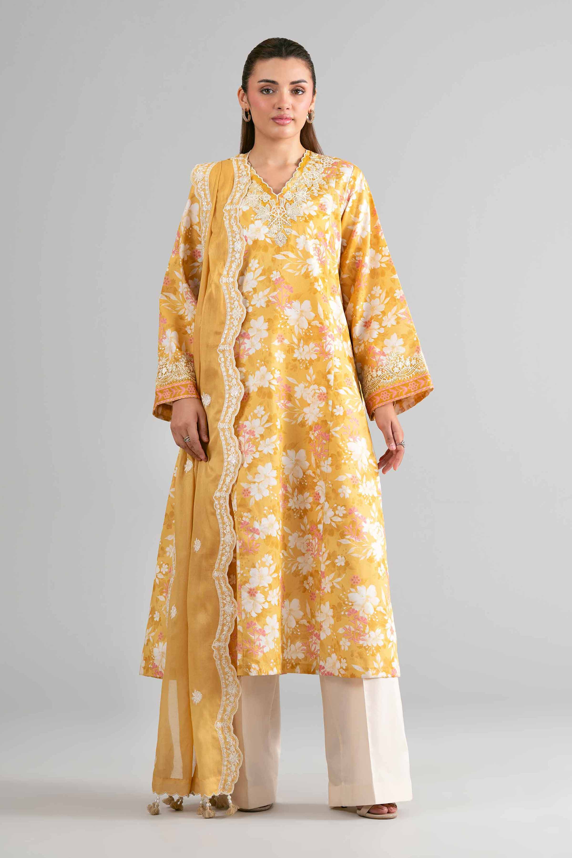 Original Nishat 3 Piece - Printed Embroidered Suit - 42601726 | Buy Online in Pakistan