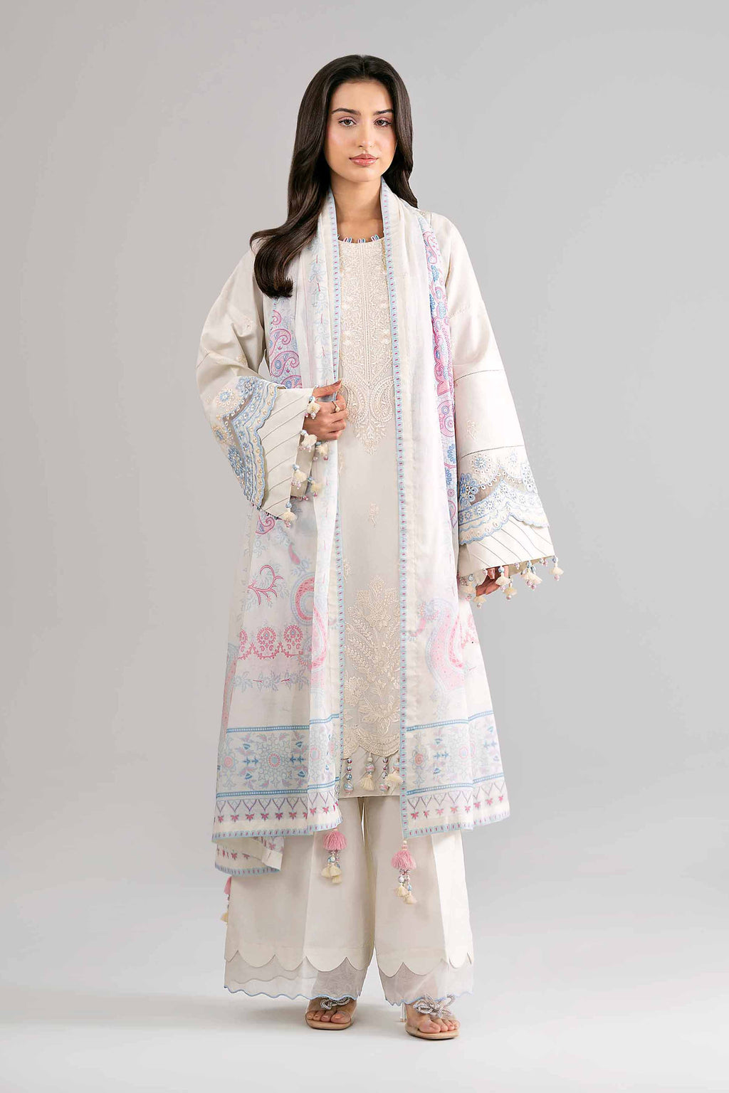 Original Nishat 3 Piece - Digital Printed Embroidered Suit - 42601735 | Buy Online in Pakistan