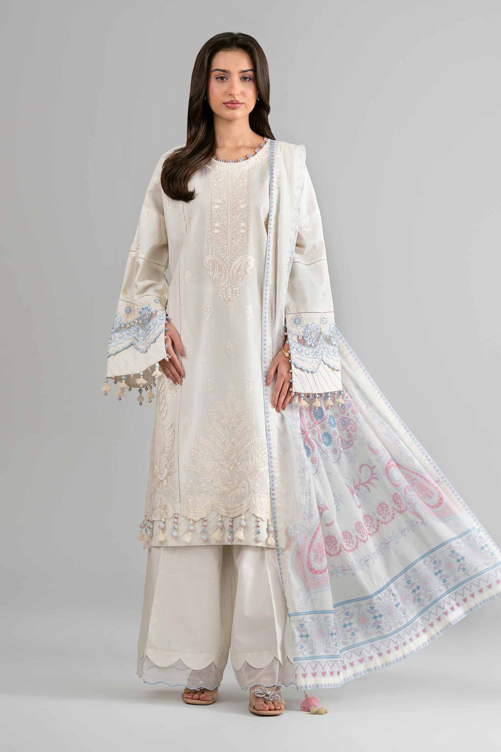 Original Nishat 3 Piece - Digital Printed Embroidered Suit - 42601735 | Buy Online in Pakistan