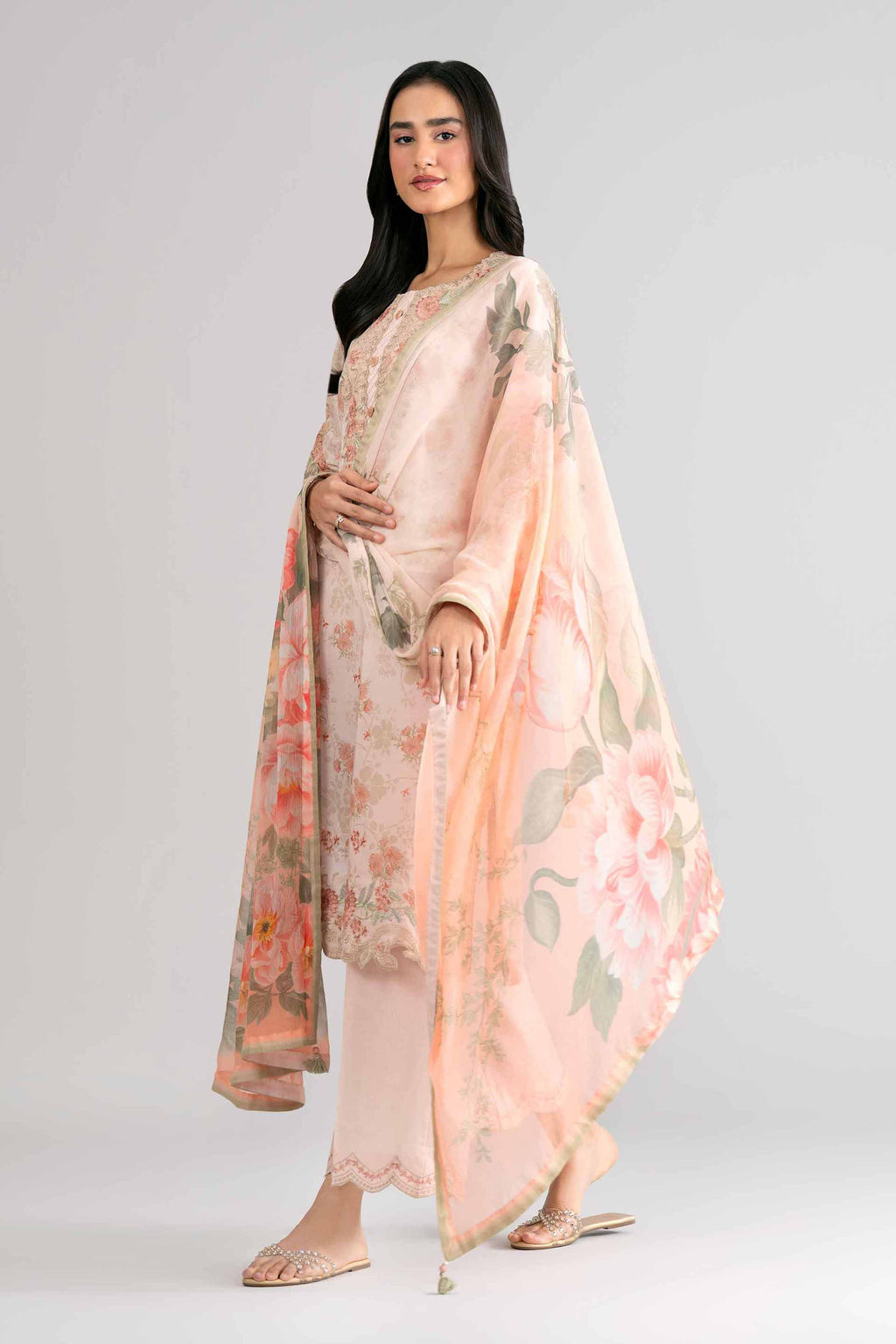 Original Nishat 3 Piece - Digital Printed Embroidered Suit - 42601741 | Buy Online in Pakistan
