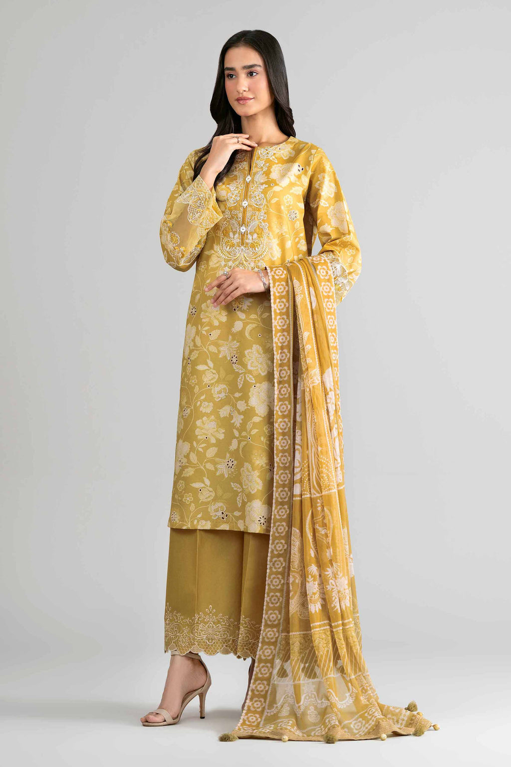 Original Nishat 3 Piece - Digital Printed Embroidered Suit - 42601745 | Buy Online Pakistan