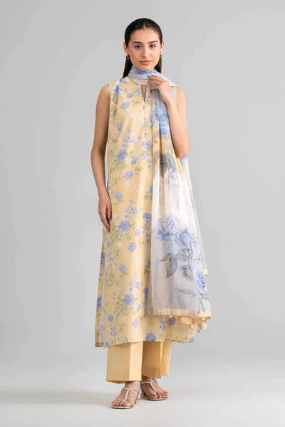 Original Nishat 3 Piece - Digital Printed Suit - 42601761