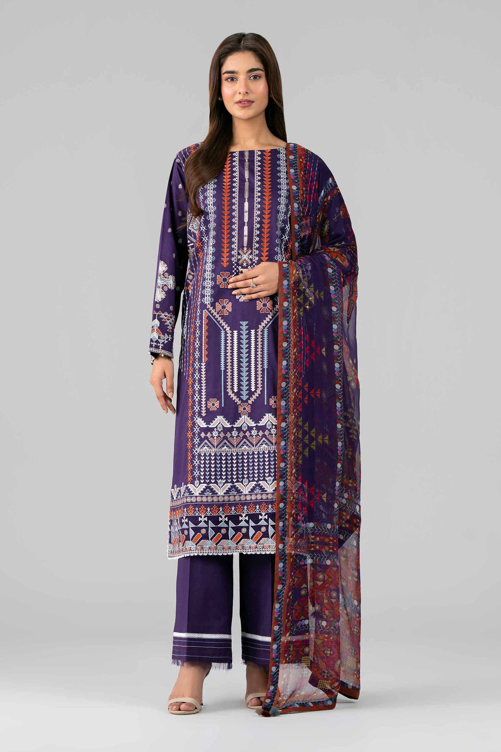 Original Nishat 3 Piece - Digital Printed Embroidered Suit - 42601772 | Buy Online in Pakistan